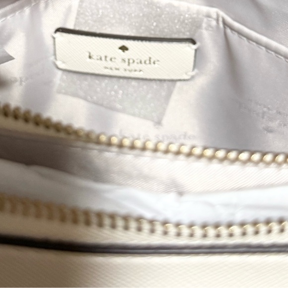 Kate Spade Reegan Satchel Crossbody Elegant Leather White Meringue Elegant - Picture 13 of 13